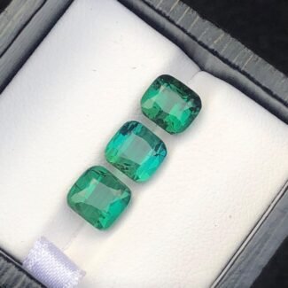 LOT NATURAL AFGHAN TOURMALINES — 3 PIECES — 7.15 CT